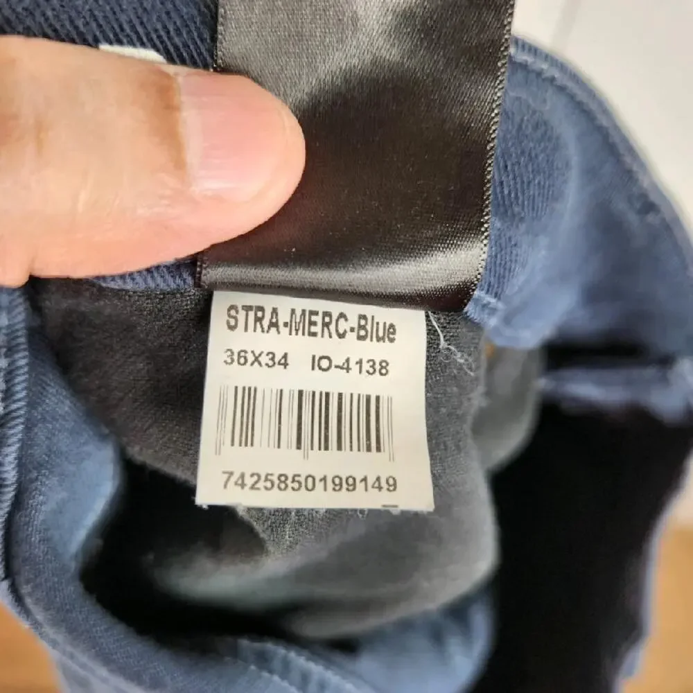 Mott & Bow Straight Mercer Jean‎ Men's Size 36x28.5 Blue Flaw